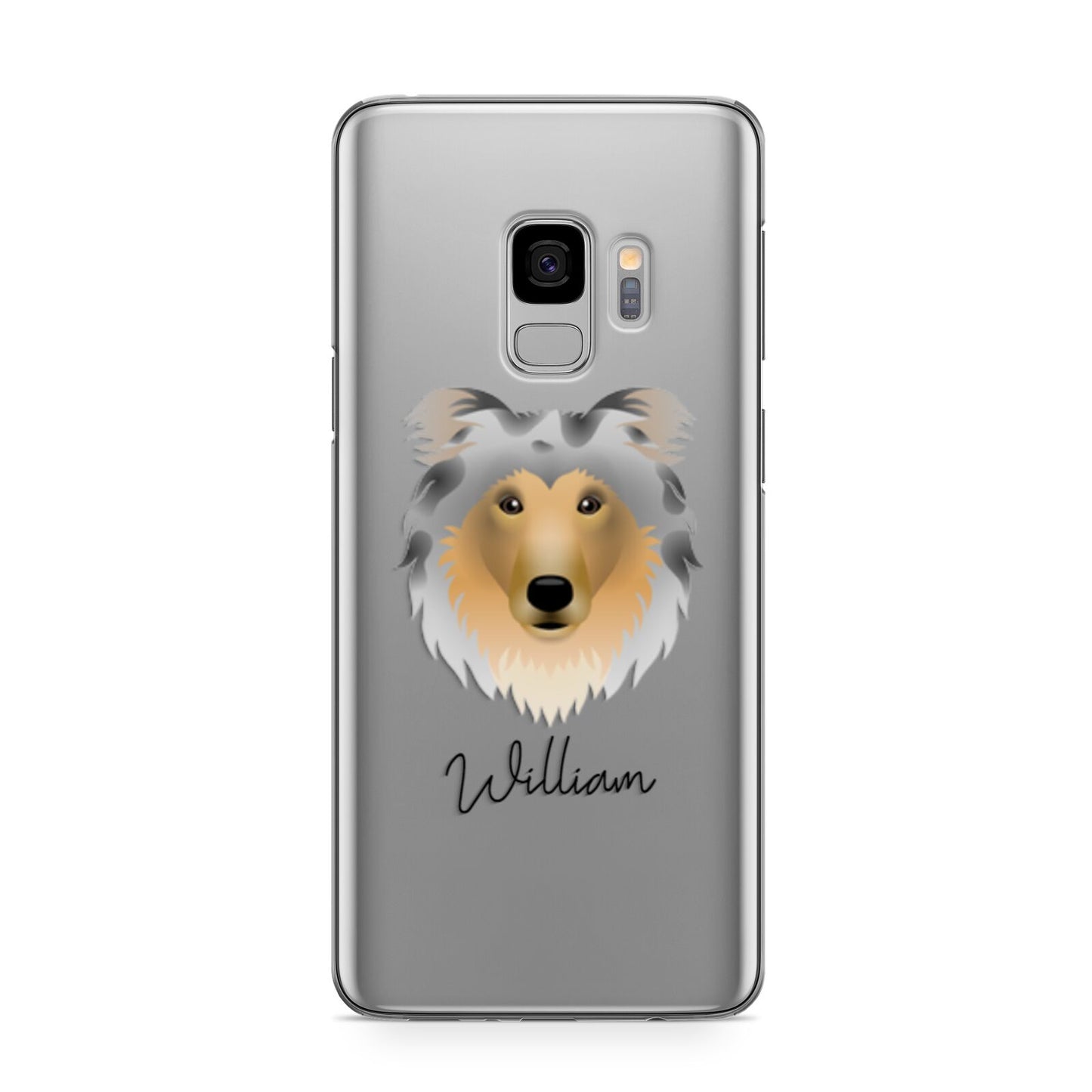 Rough Collie Personalised Samsung Galaxy S9 Case