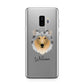 Rough Collie Personalised Samsung Galaxy S9 Plus Case on Silver phone