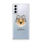 Rough Collie Personalised Samsung S21 Plus Phone Case
