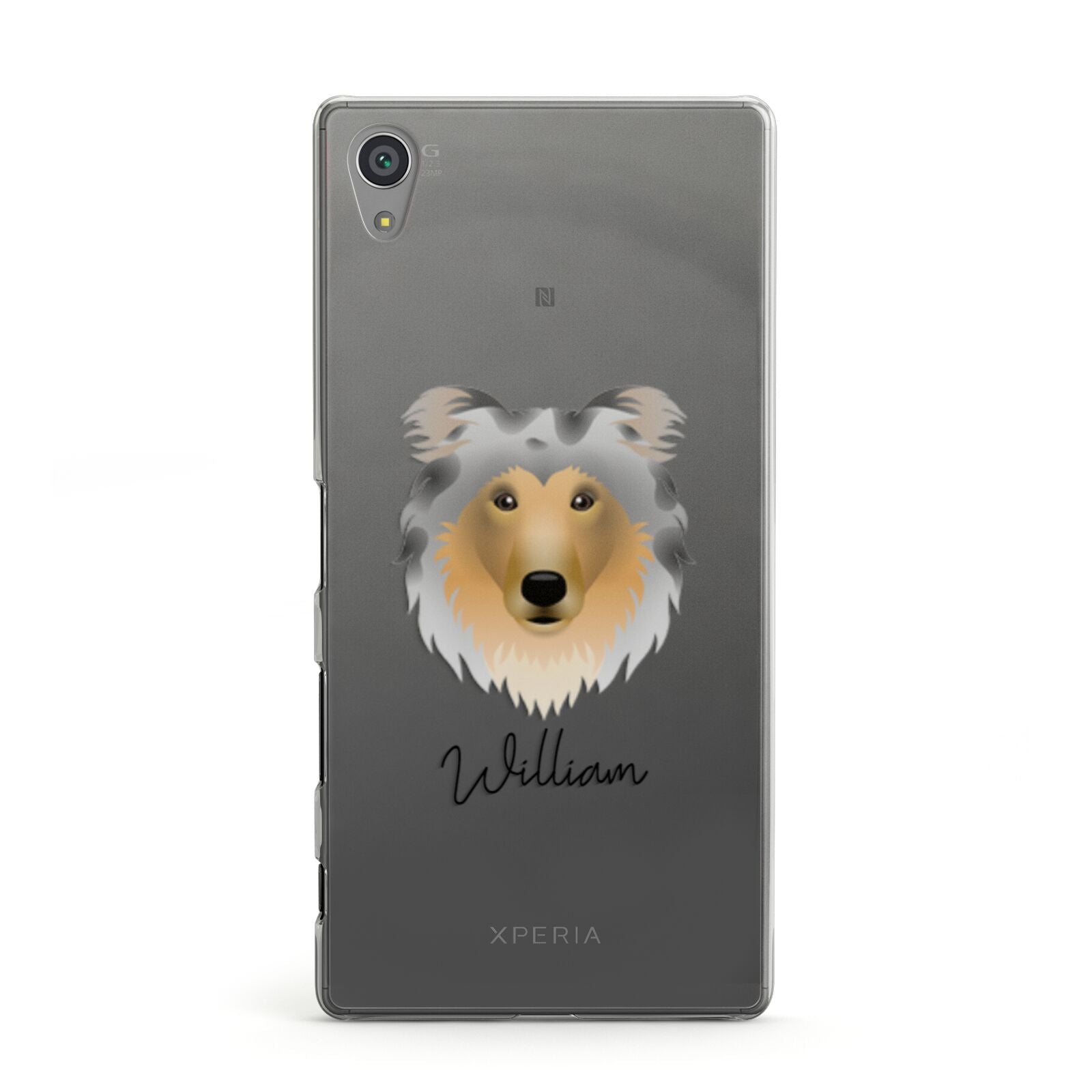 Rough Collie Personalised Sony Xperia Case