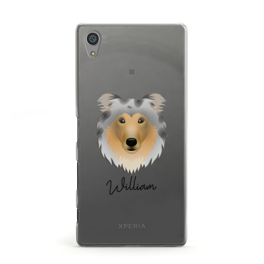 Rough Collie Personalised Sony Xperia Case