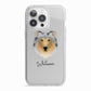 Rough Collie Personalised iPhone 13 Pro TPU Impact Case with White Edges