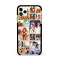 Round Edged Photo Montage Upload Apple iPhone 11 Pro Max in Silver with Black Impact Case