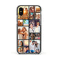 Round Edged Photo Montage Upload Apple iPhone Xs Impact Case Black Edge on Black Phone