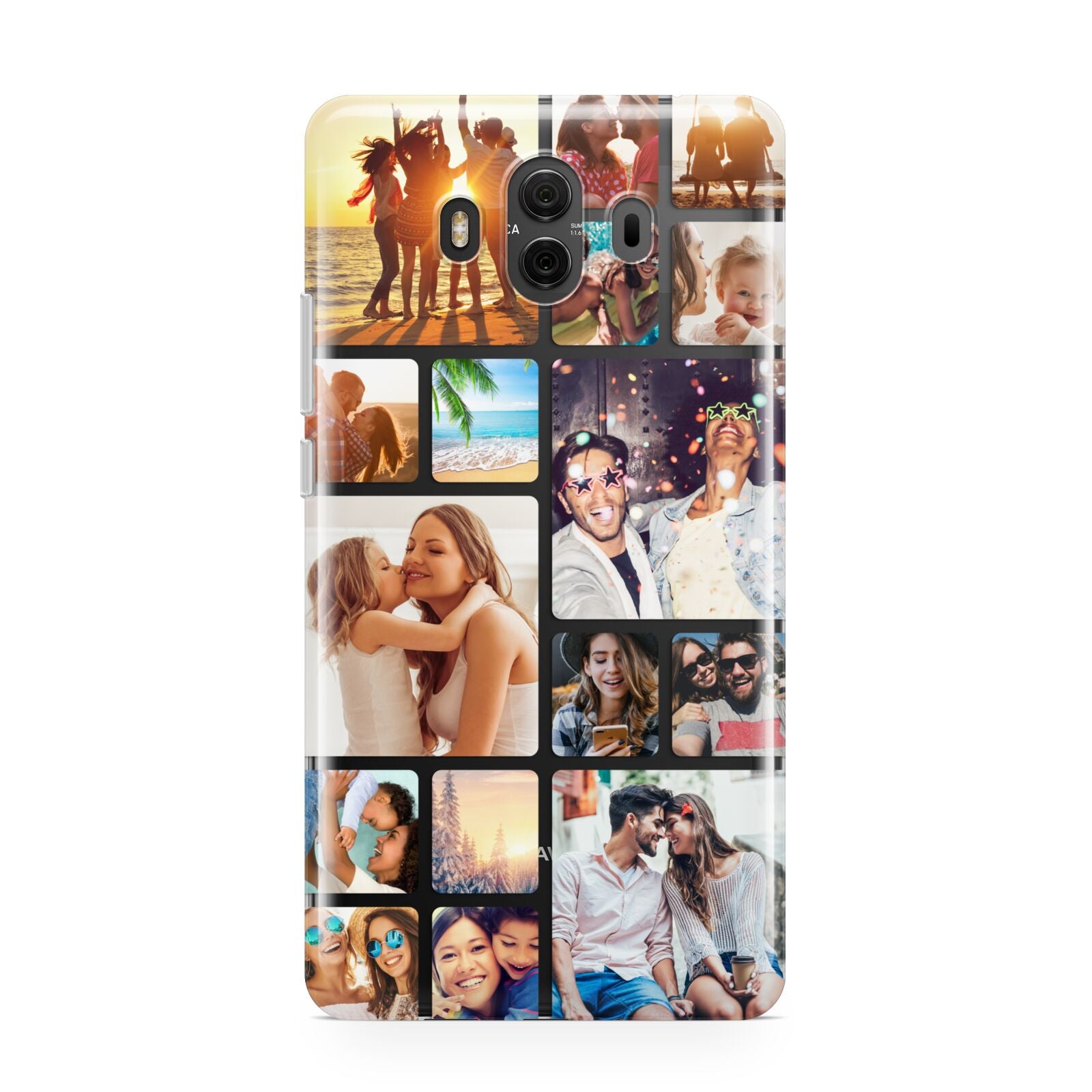 Round Edged Photo Montage Upload Huawei Mate 10 Protective Phone Case
