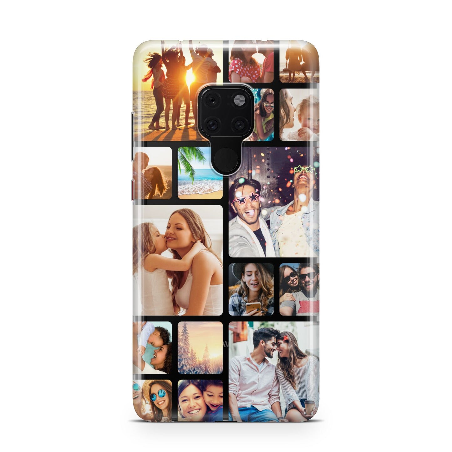 Round Edged Photo Montage Upload Huawei Mate 20 Phone Case