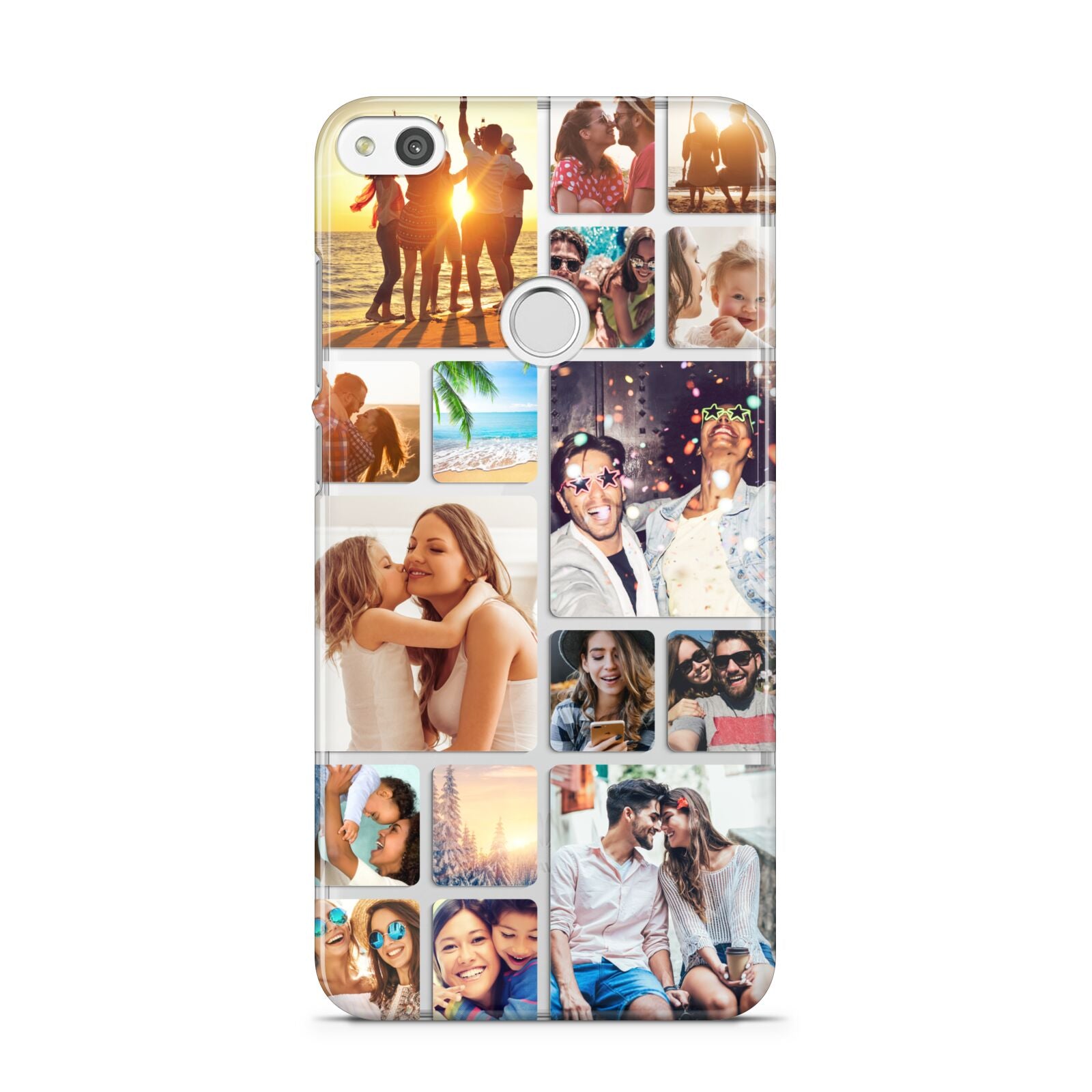 Round Edged Photo Montage Upload Huawei P8 Lite Case