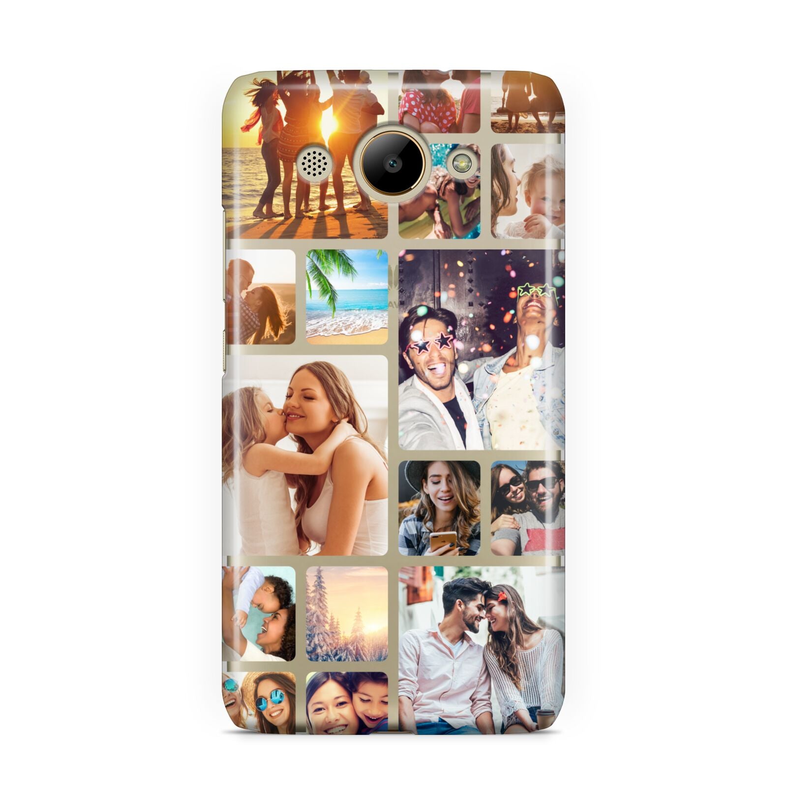 Round Edged Photo Montage Upload Huawei Y3 2017