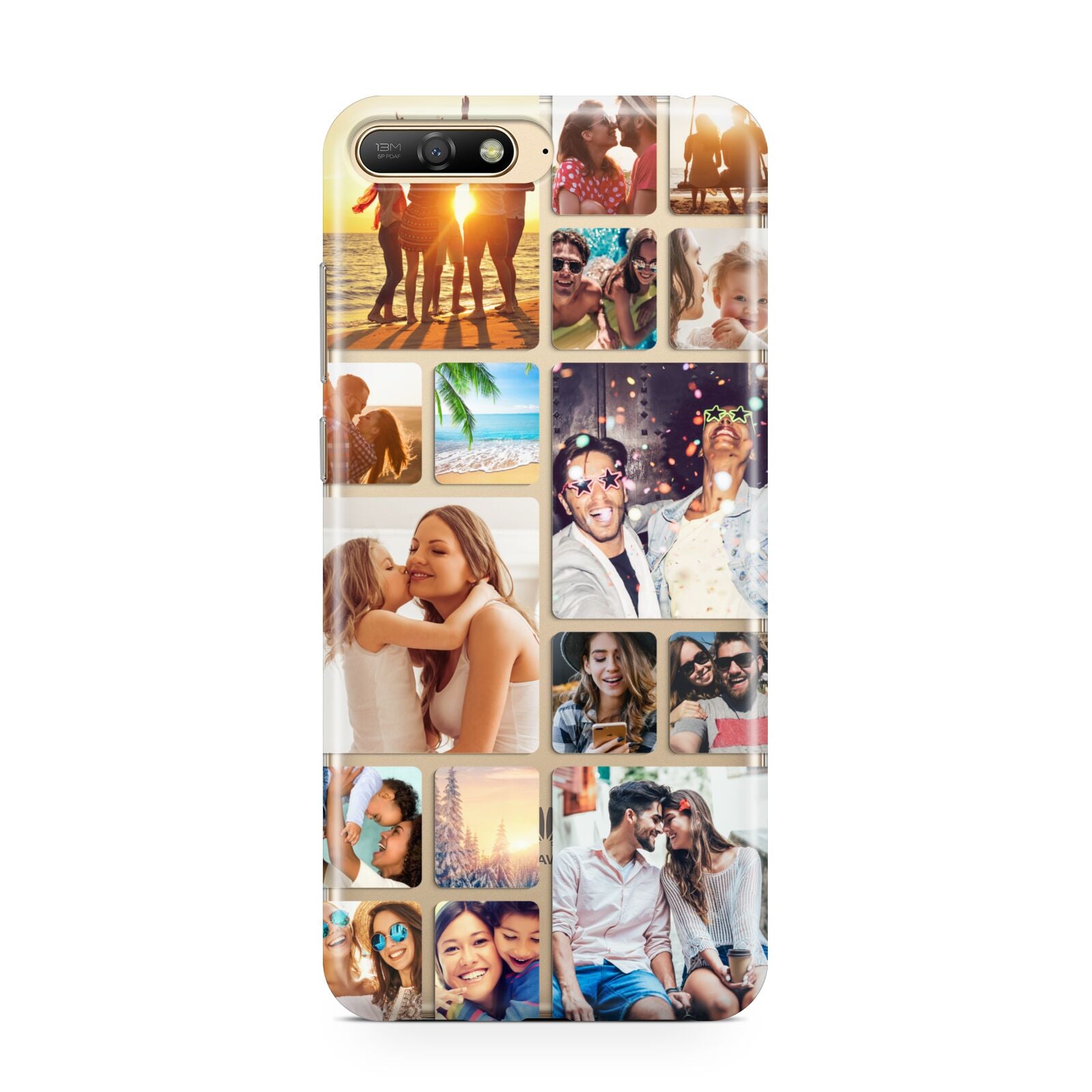 Round Edged Photo Montage Upload Huawei Y6 2018
