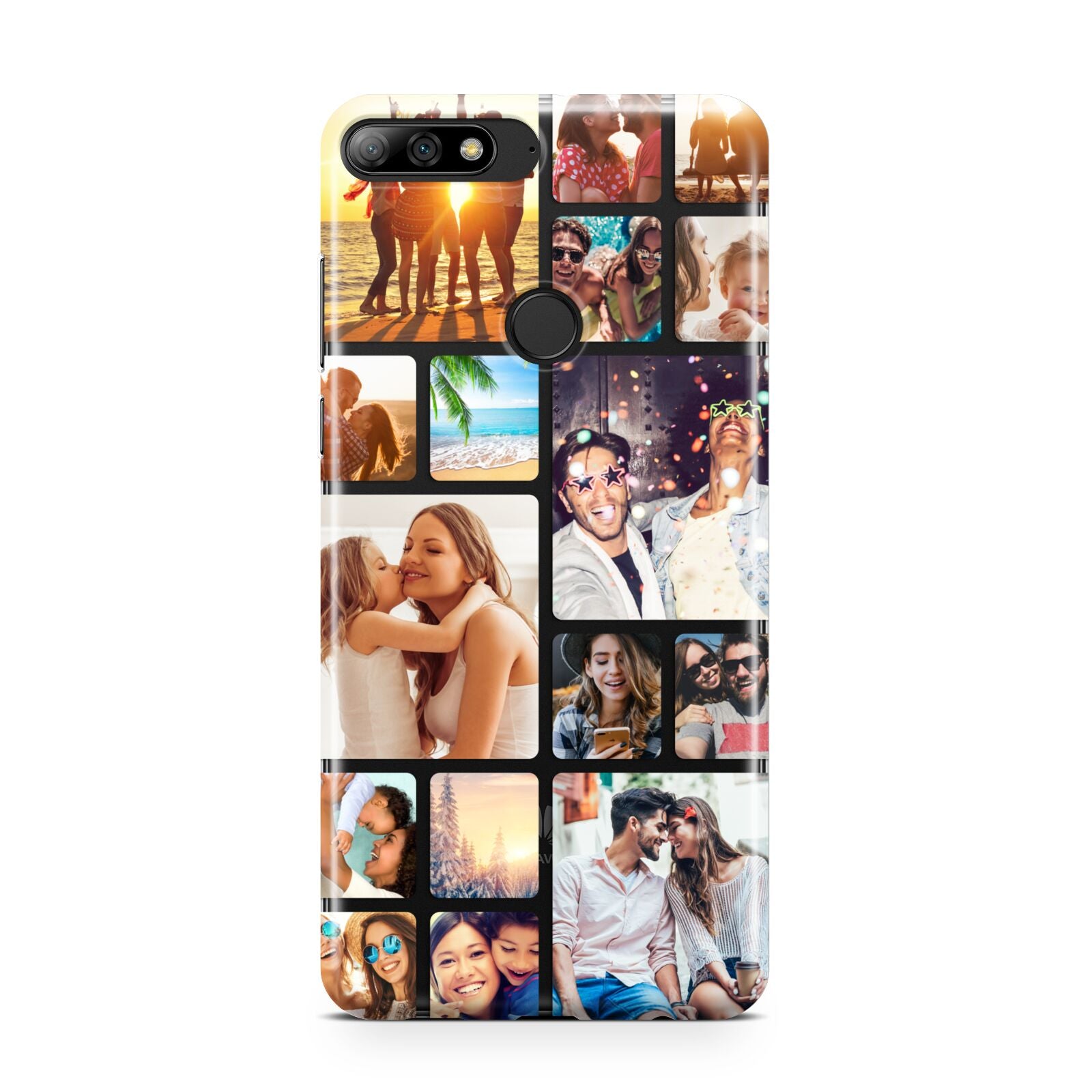 Round Edged Photo Montage Upload Huawei Y7 2018