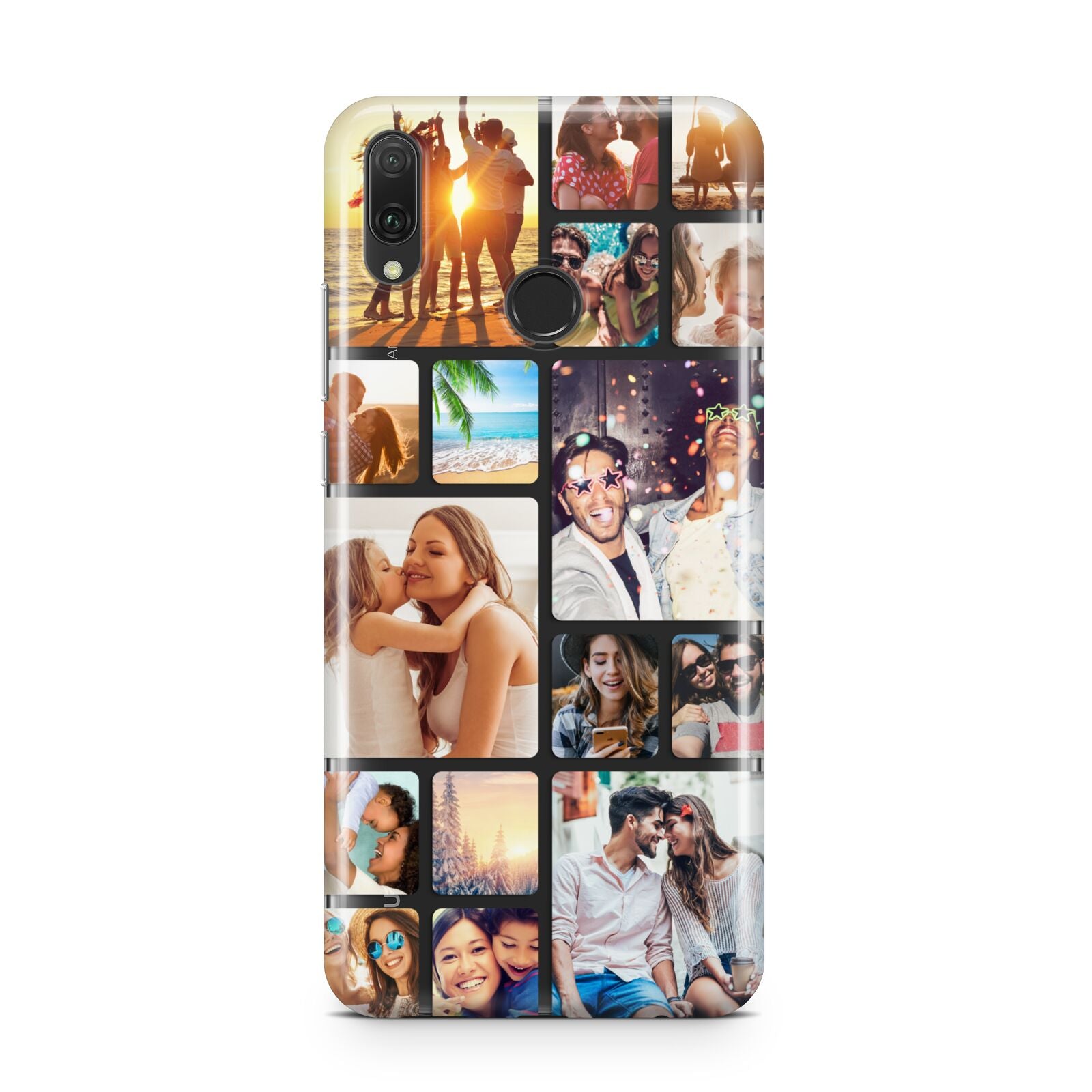 Round Edged Photo Montage Upload Huawei Y9 2019