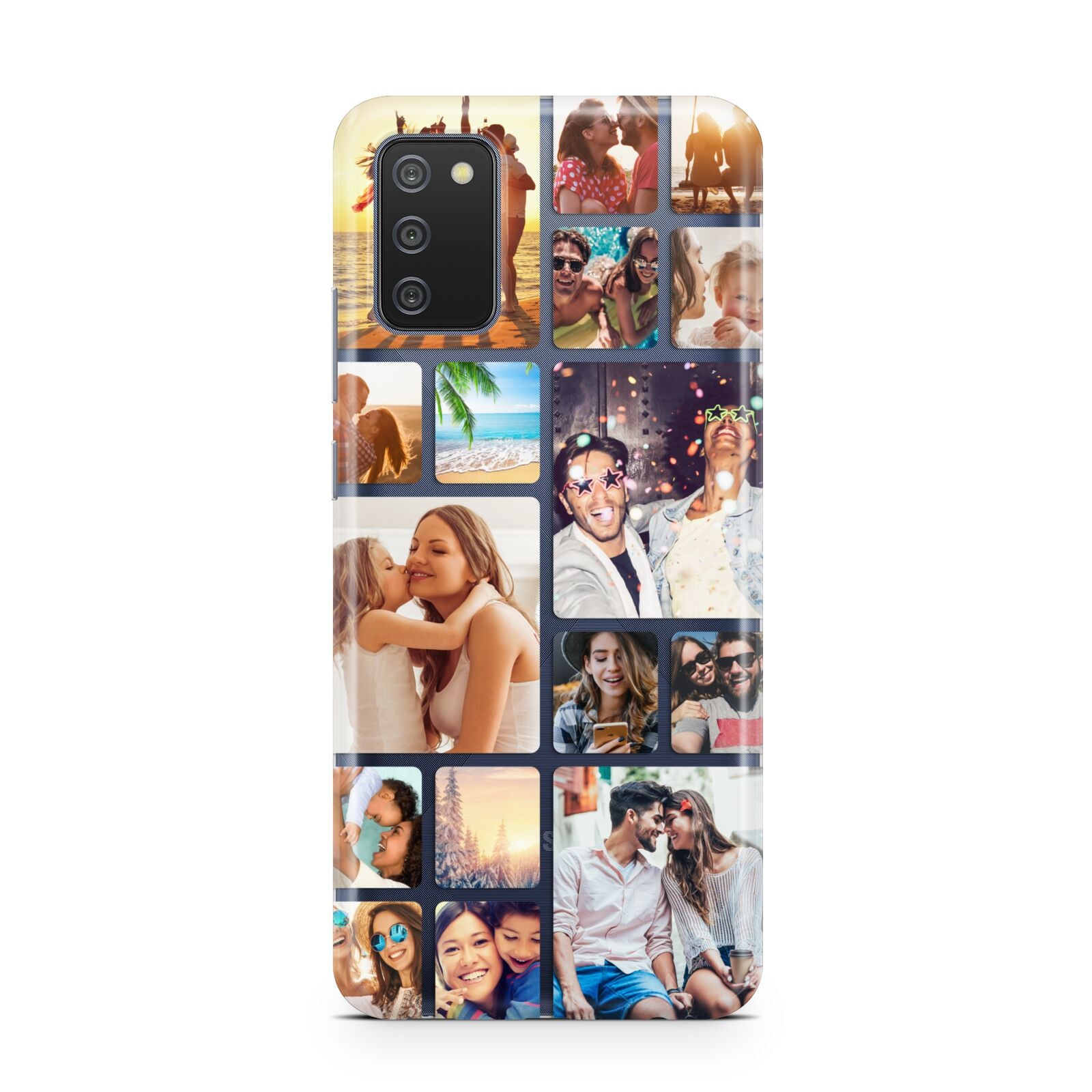 Round Edged Photo Montage Upload Samsung A02s Case