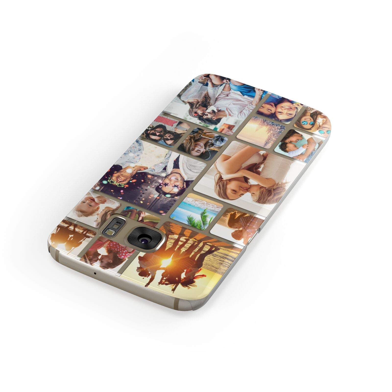 Round Edged Photo Montage Upload Samsung Galaxy Case Front Close Up