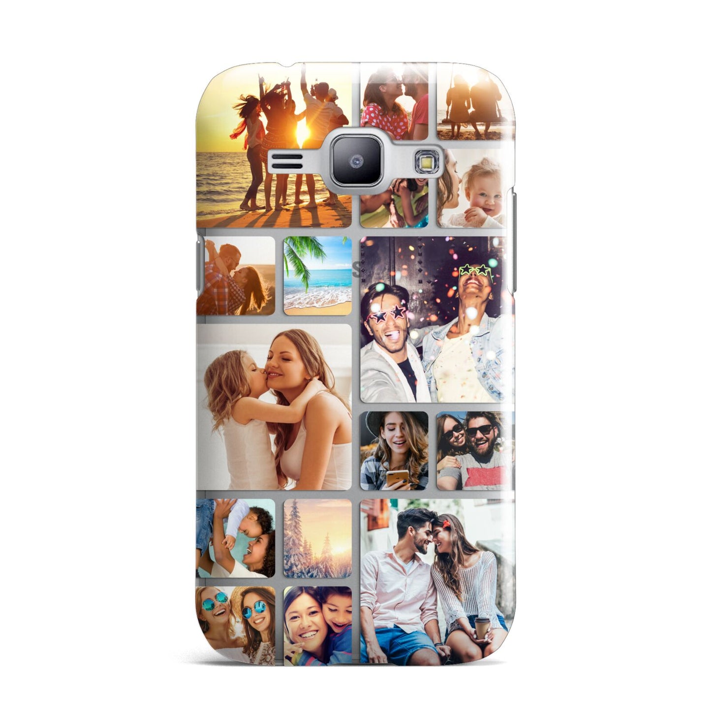 Round Edged Photo Montage Upload Samsung Galaxy J1 2015 Case