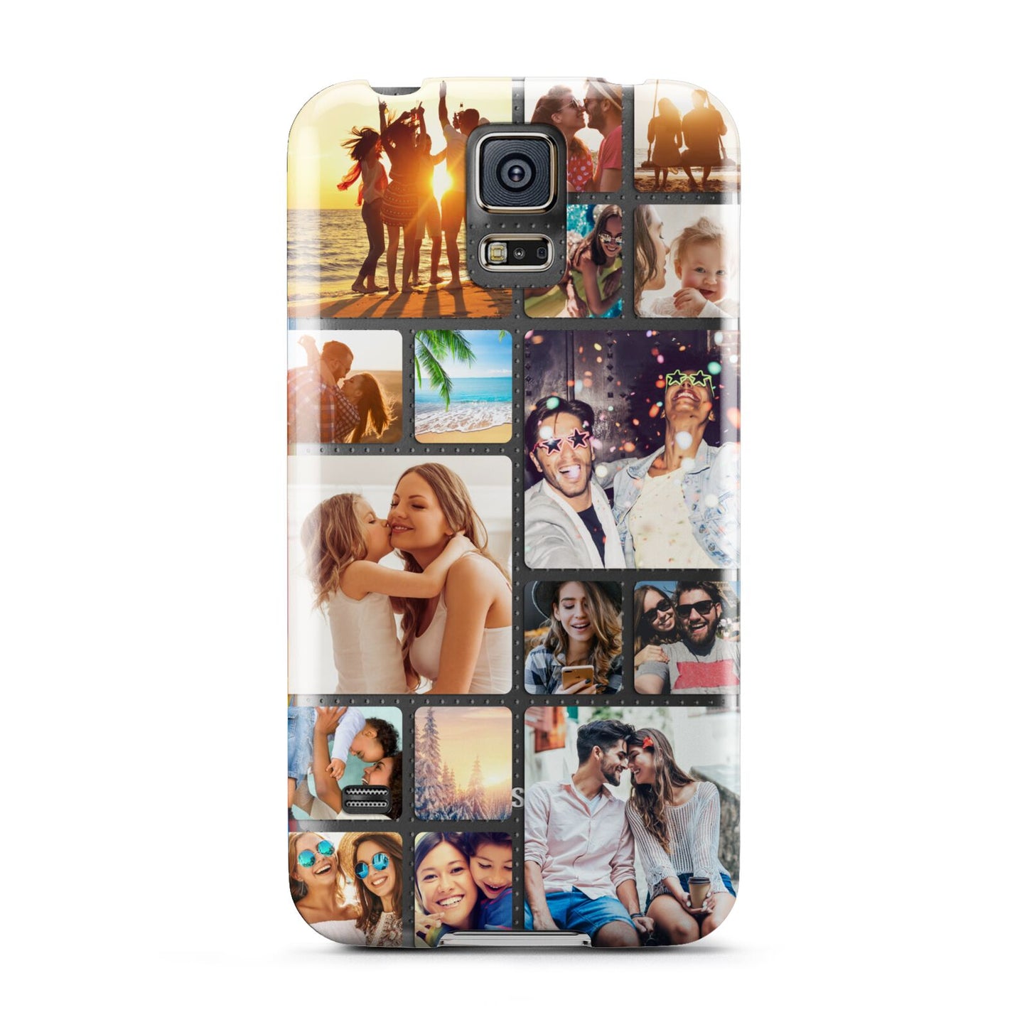 Round Edged Photo Montage Upload Samsung Galaxy S5 Case