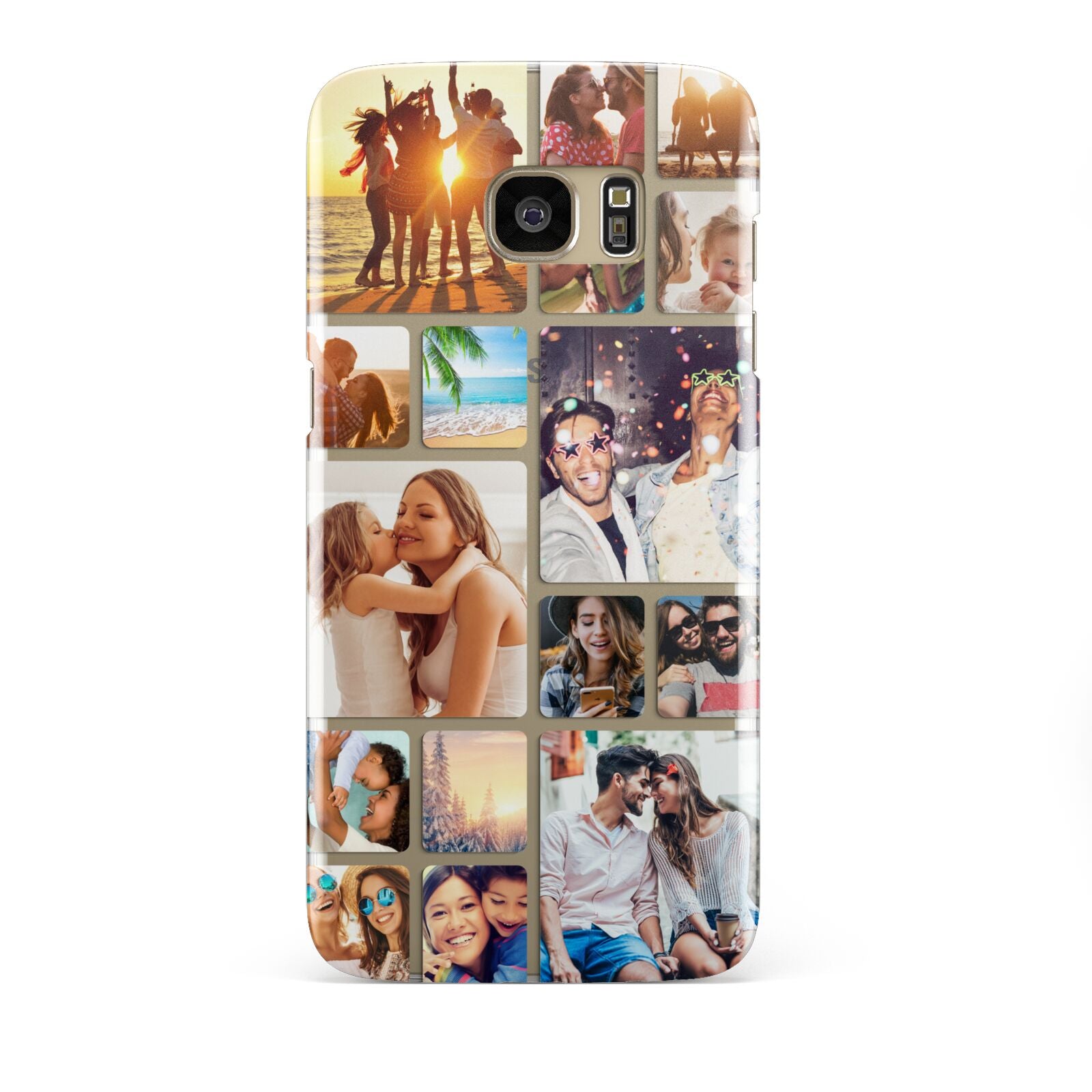 Round Edged Photo Montage Upload Samsung Galaxy S7 Edge Case