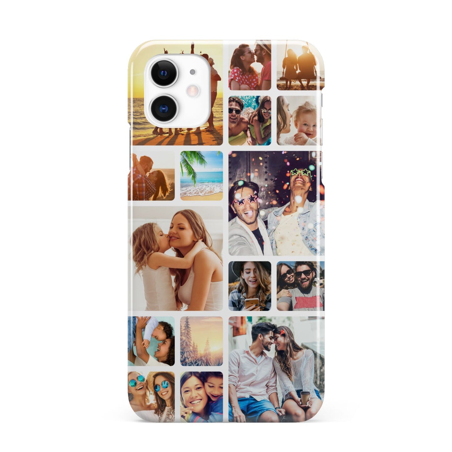 Round Edged Photo Montage Upload iPhone 11 3D Snap Case