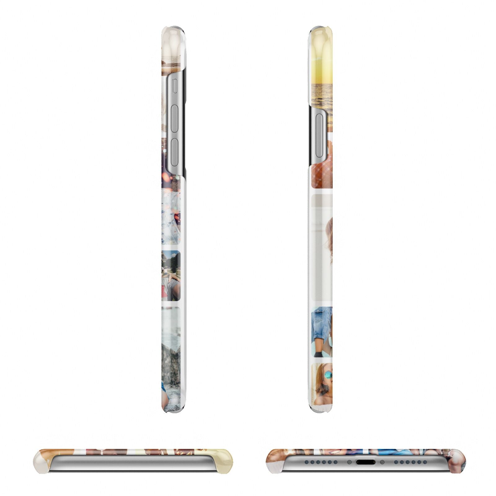 Round Edged Photo Montage Upload iPhone 11 Pro 3D Snap Case Angle Images