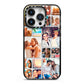 Round Edged Photo Montage Upload iPhone 14 Pro Black Impact Case on Silver phone