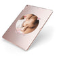 Round Photo Love Upload Apple iPad Case on Rose Gold iPad Side View