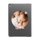 Round Photo Love Upload Apple iPad Grey Case