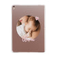 Round Photo Love Upload Apple iPad Rose Gold Case