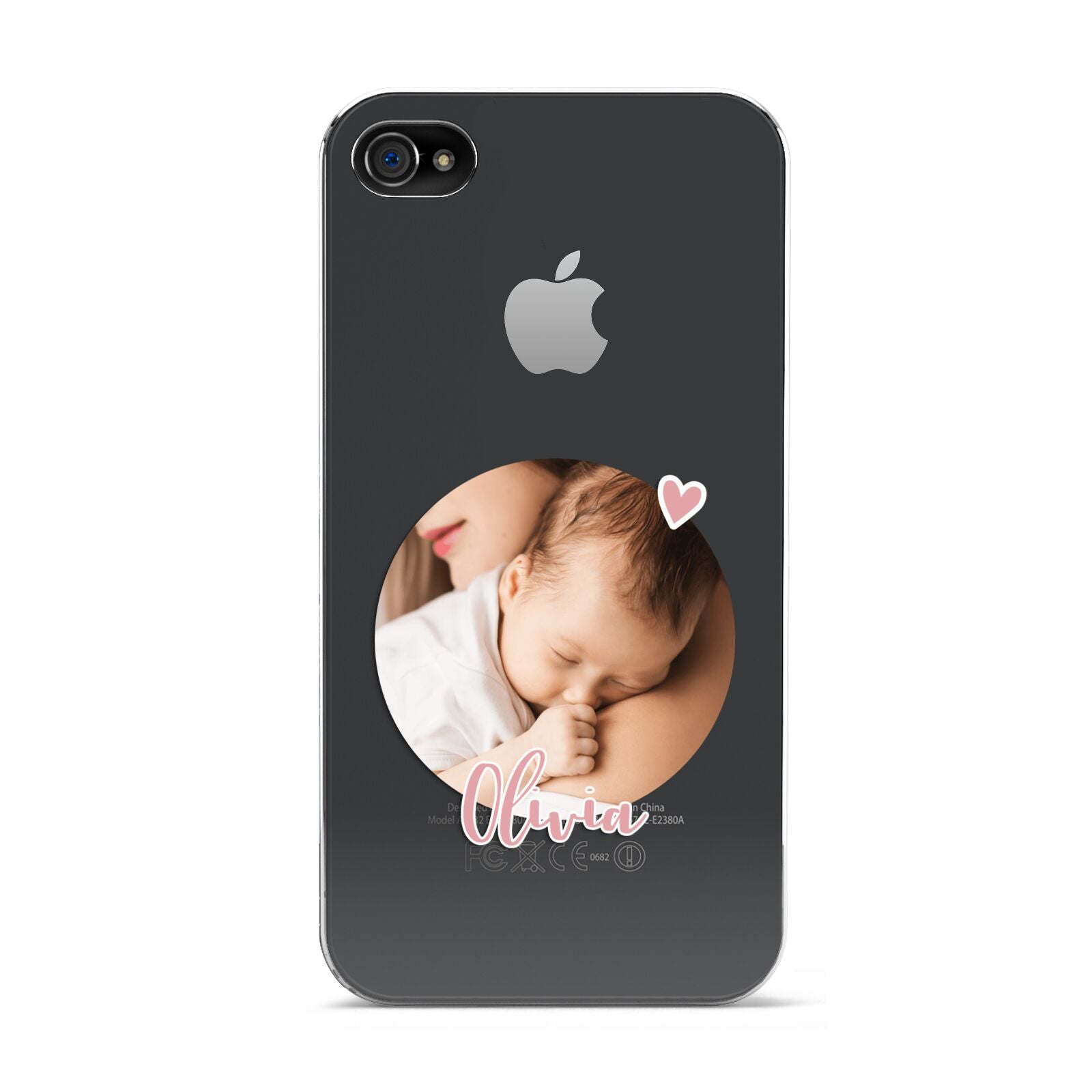 Round Photo Love Upload Apple iPhone 4s Case