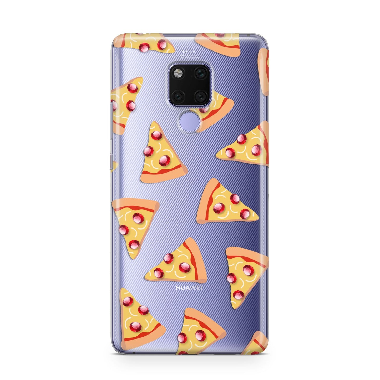 Rubies on Cartoon Pizza Slices Huawei Mate 20X Phone Case