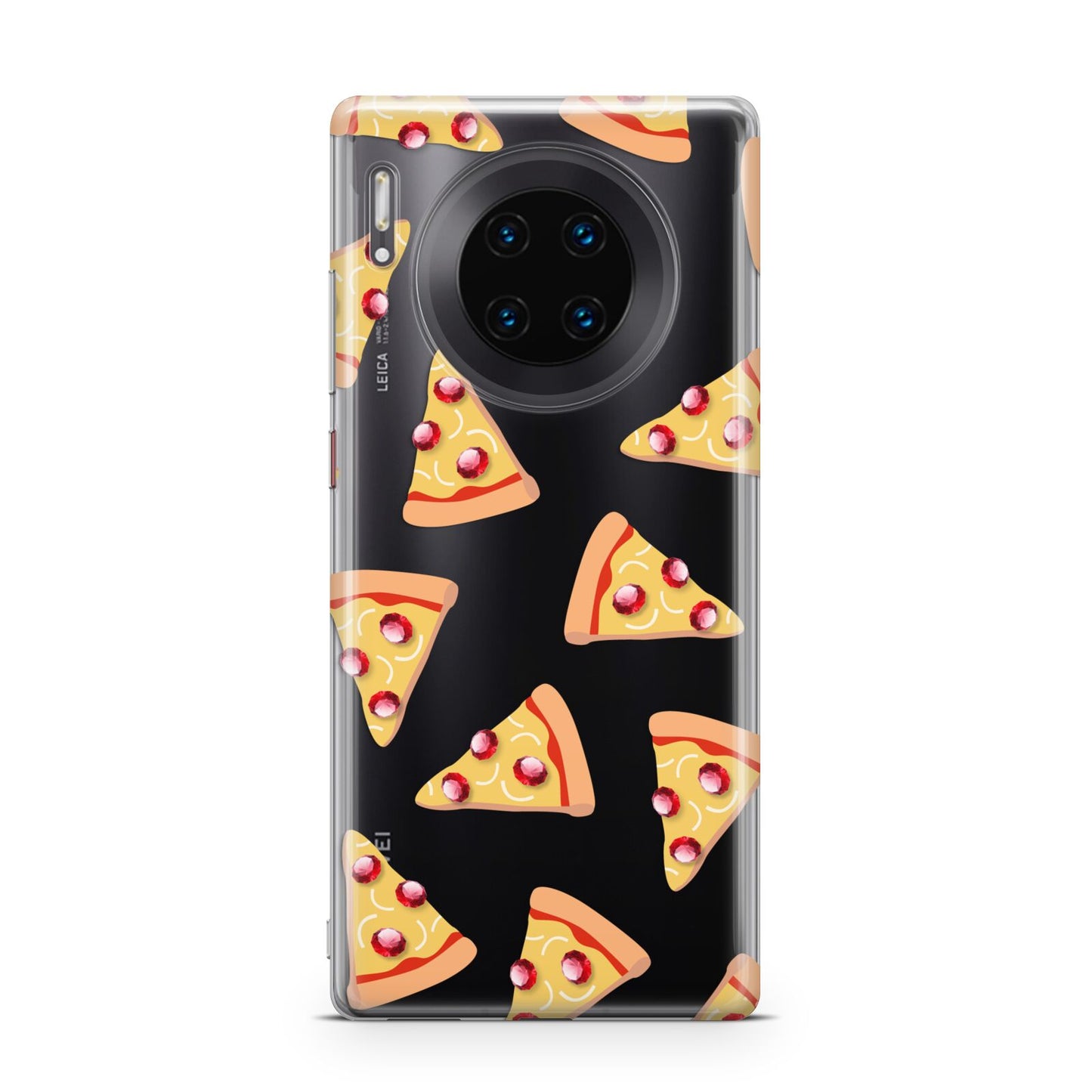 Rubies on Cartoon Pizza Slices Huawei Mate 30 Pro Phone Case