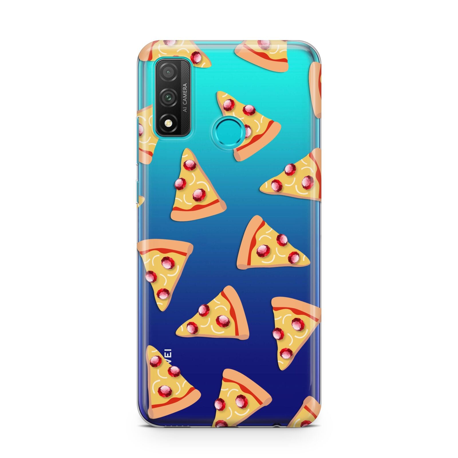 Rubies on Cartoon Pizza Slices Huawei P Smart 2020