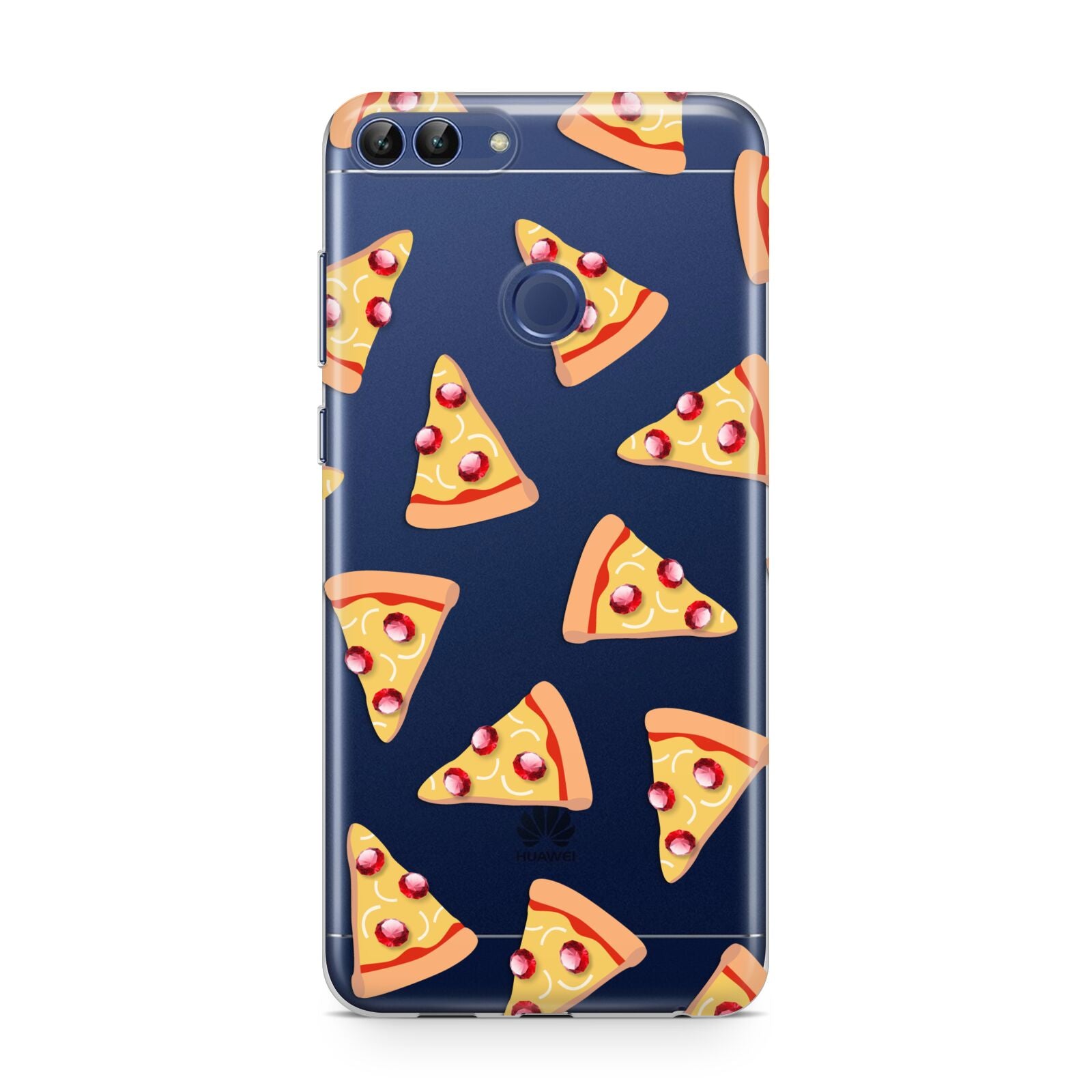 Rubies on Cartoon Pizza Slices Huawei P Smart Case