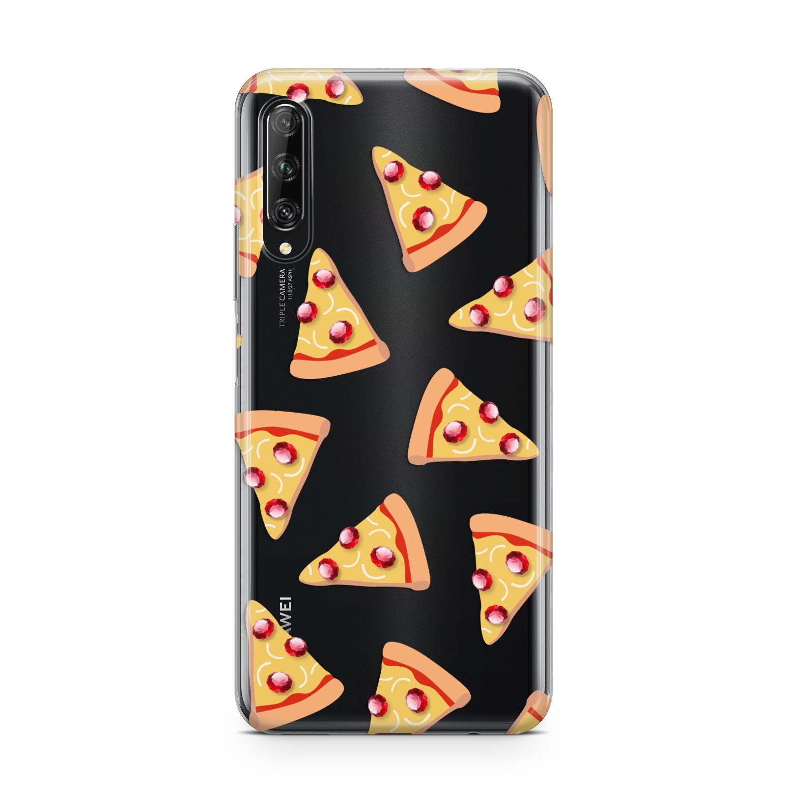 Rubies on Cartoon Pizza Slices Huawei P Smart Pro 2019