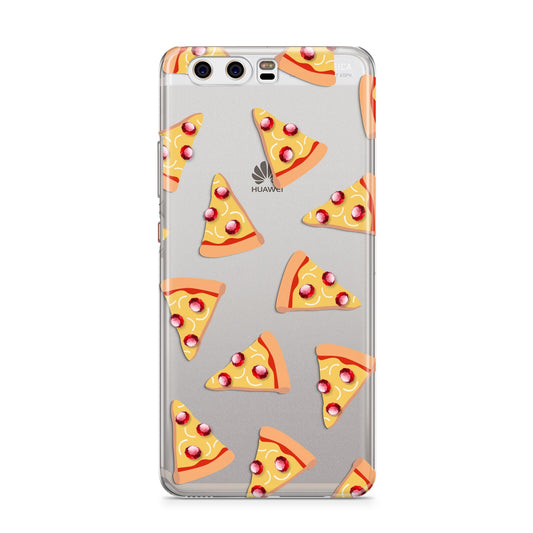 Rubies on Cartoon Pizza Slices Huawei P10 Phone Case
