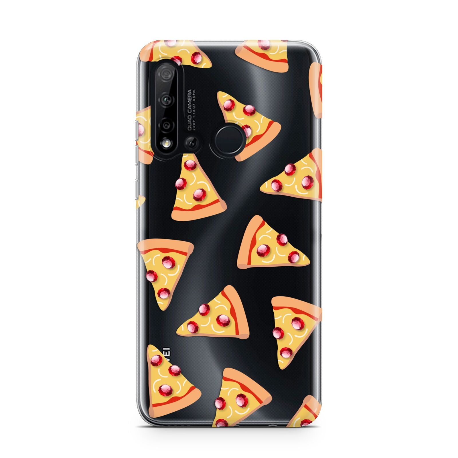 Rubies on Cartoon Pizza Slices Huawei P20 Lite 5G Phone Case
