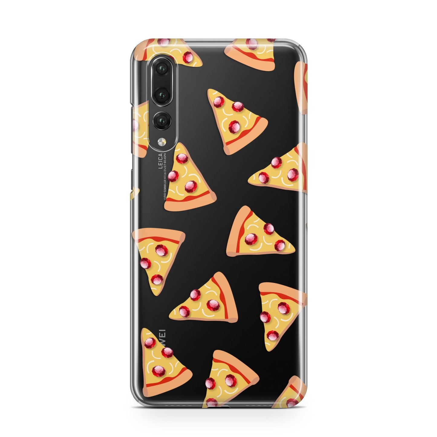 Rubies on Cartoon Pizza Slices Huawei P20 Pro Phone Case