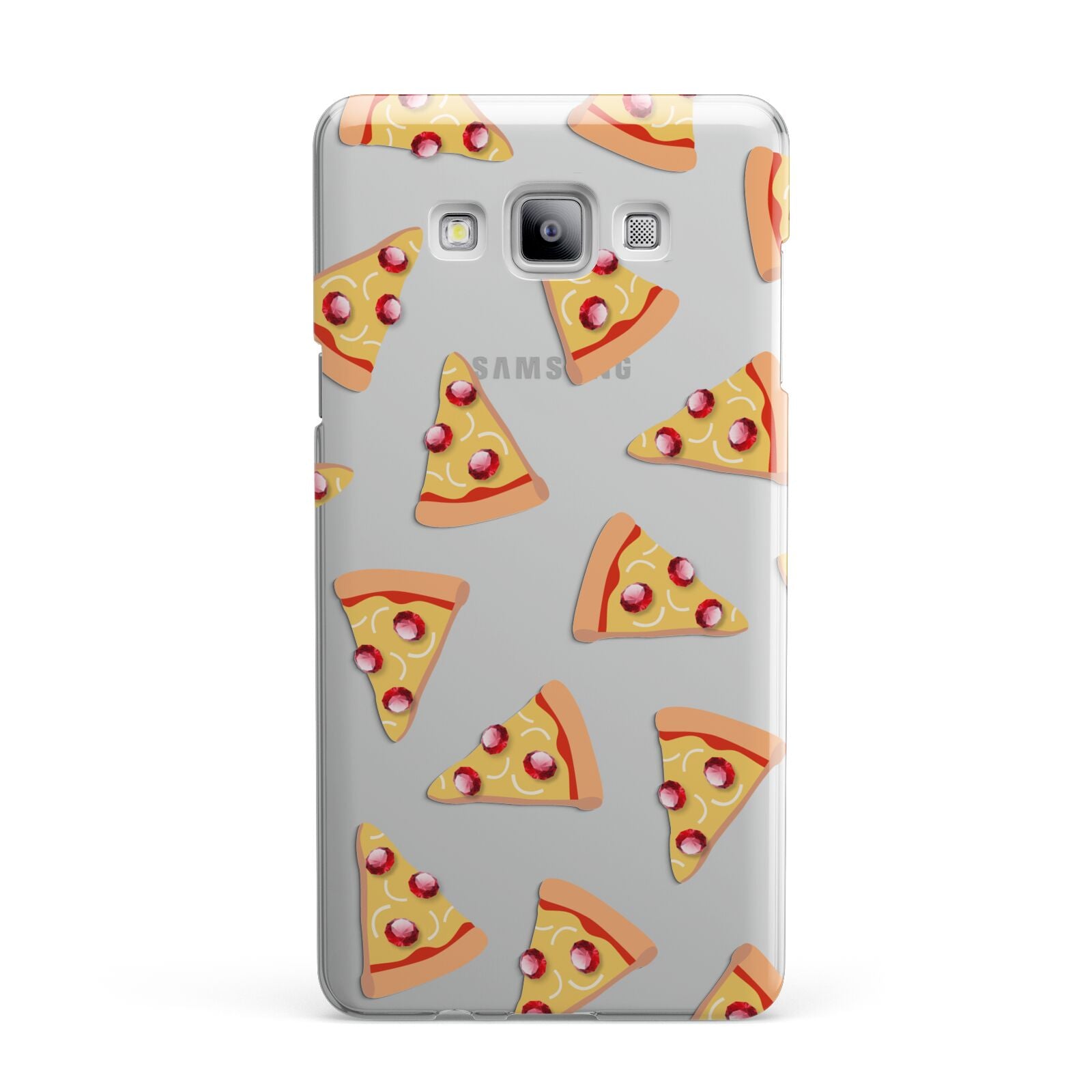 Rubies on Cartoon Pizza Slices Samsung Galaxy A7 2015 Case
