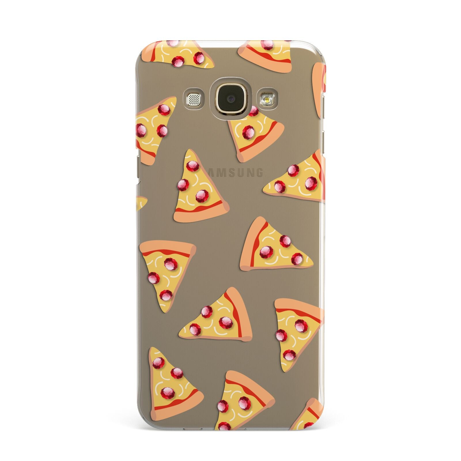 Rubies on Cartoon Pizza Slices Samsung Galaxy A8 Case