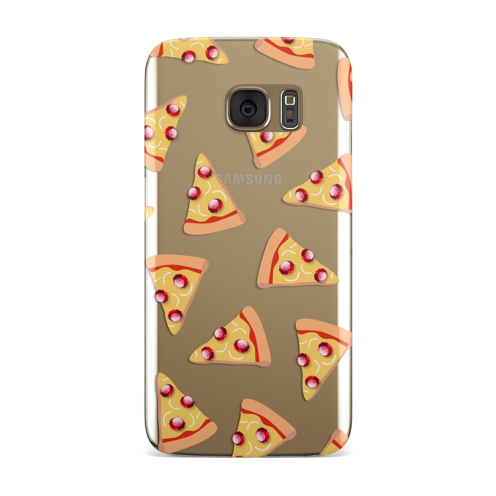 Rubies on Cartoon Pizza Slices Samsung Galaxy Case