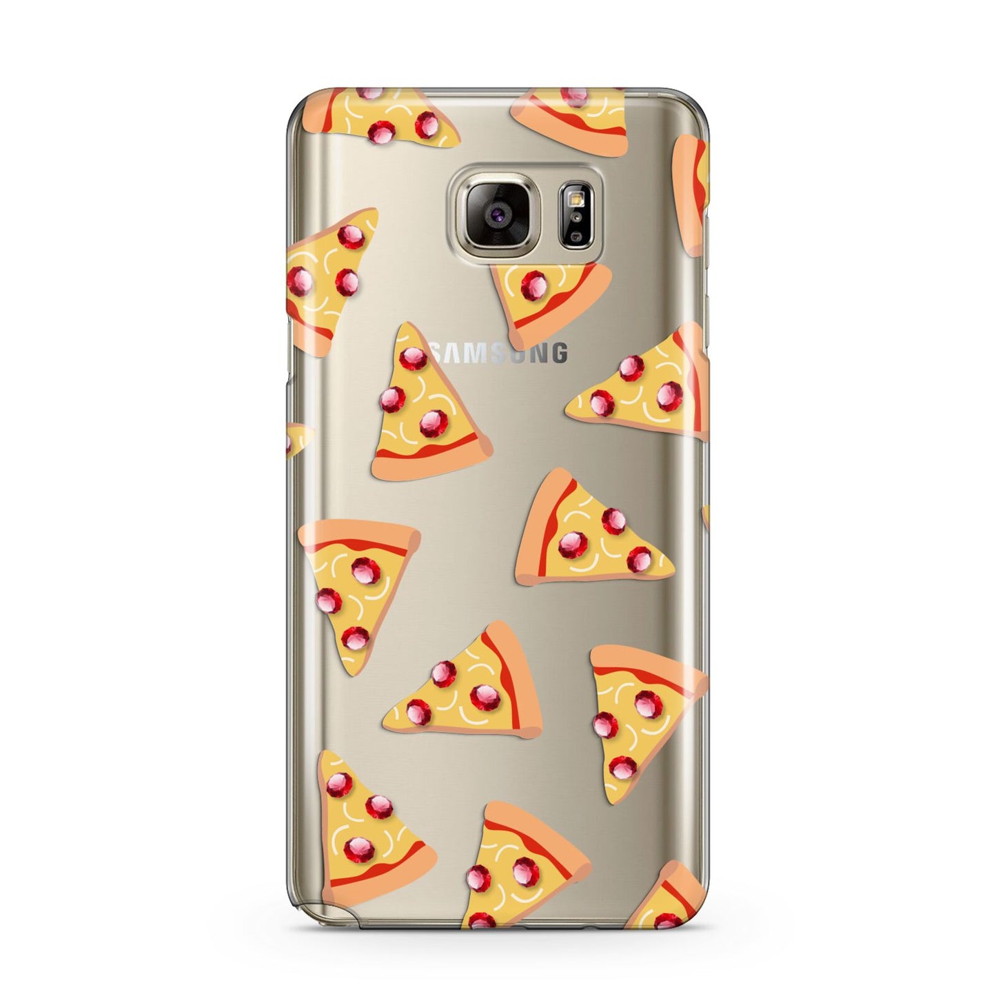 Rubies on Cartoon Pizza Slices Samsung Galaxy Note 5 Case