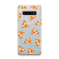 Rubies on Cartoon Pizza Slices Samsung Galaxy S10 Plus Case