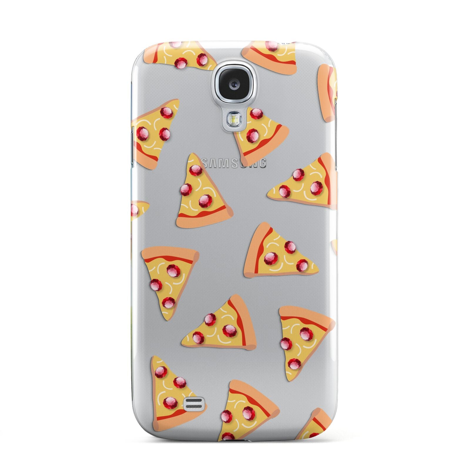 Rubies on Cartoon Pizza Slices Samsung Galaxy S4 Case