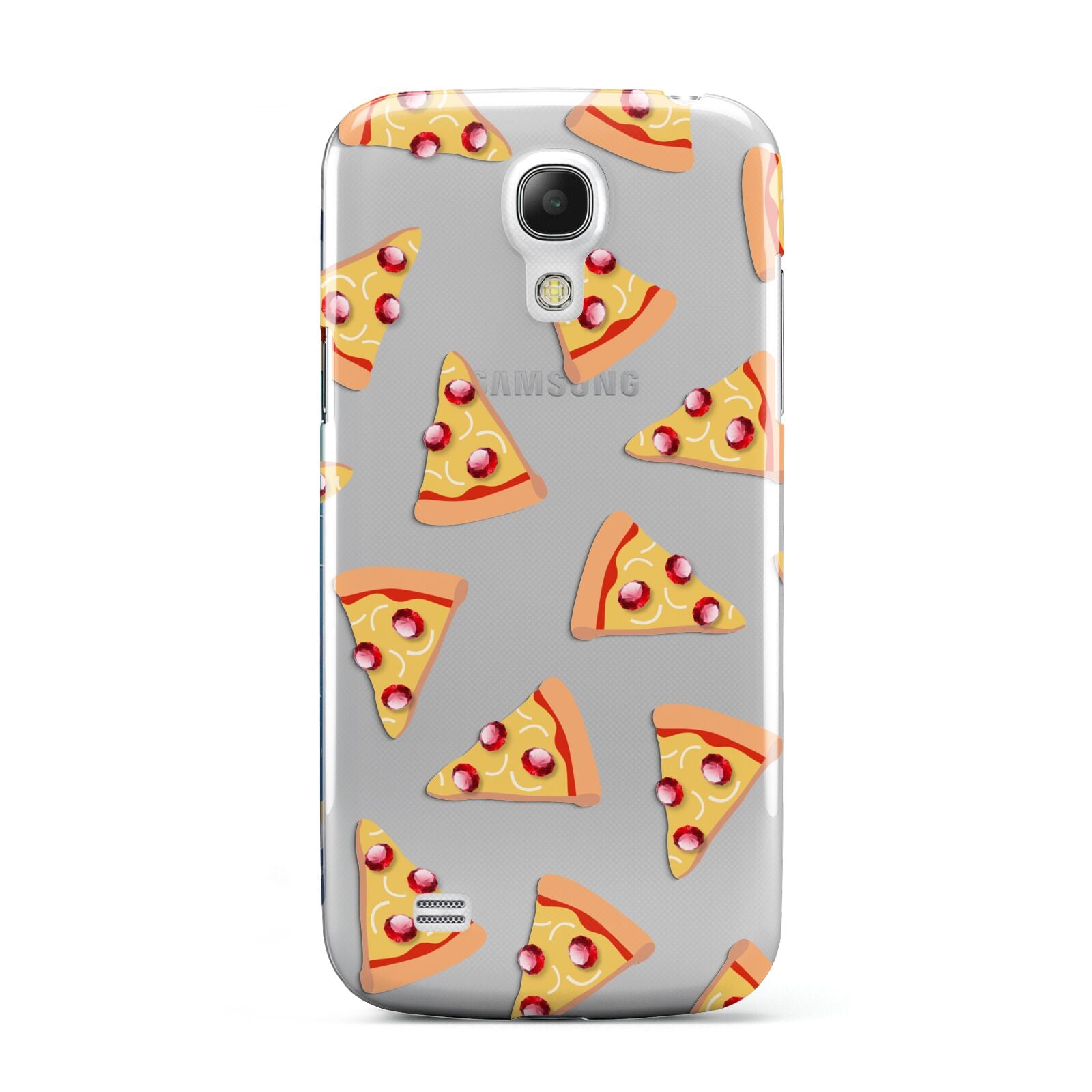 Rubies on Cartoon Pizza Slices Samsung Galaxy S4 Mini Case