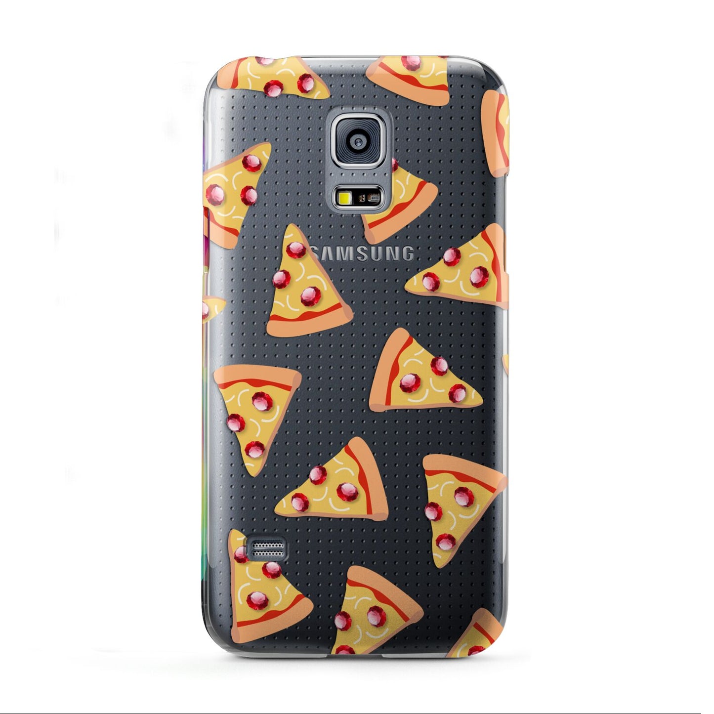 Rubies on Cartoon Pizza Slices Samsung Galaxy S5 Mini Case