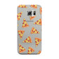 Rubies on Cartoon Pizza Slices Samsung Galaxy S6 Edge Case