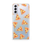Rubies on Cartoon Pizza Slices Samsung S21 Plus Phone Case