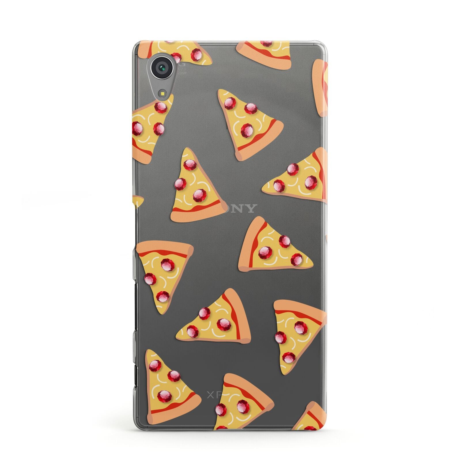 Rubies on Cartoon Pizza Slices Sony Xperia Case