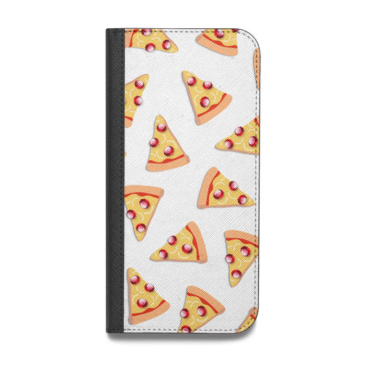 Rubies on Cartoon Pizza Slices Vegan Leather Flip Samsung Case