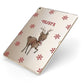 Rudolph Delivery Apple iPad Case on Gold iPad Side View