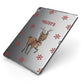 Rudolph Delivery Apple iPad Case on Grey iPad Side View