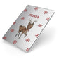 Rudolph Delivery Apple iPad Case on Silver iPad Side View